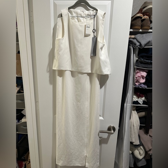 NWT Black Halo Kacie Two Piece Maxi Set - Picture 3 of 5